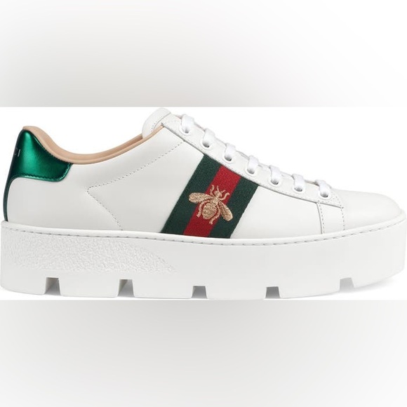 GUCCI New Ace Platform Sneaker - Picture 2 of 12